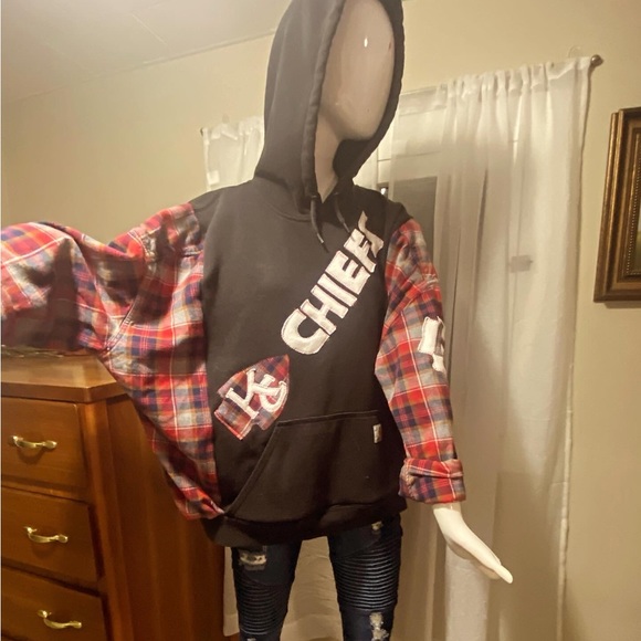 Upcycled Carhartt upcycled Kansas City Chiefs Hoodie - Picture 1 of 10